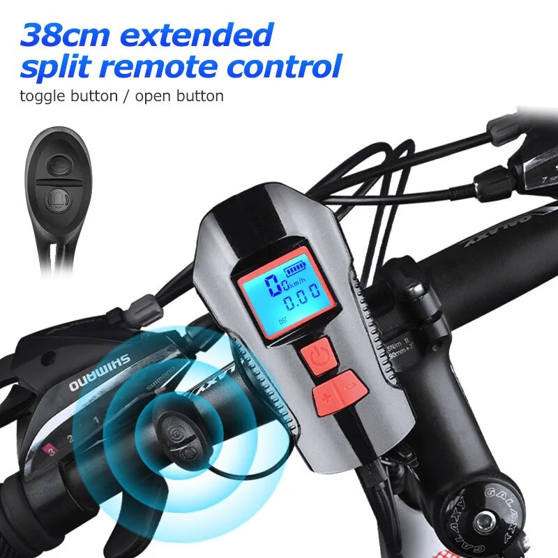 big-discount Waterproof Bell With Usb Charging Bike Front Flashlight