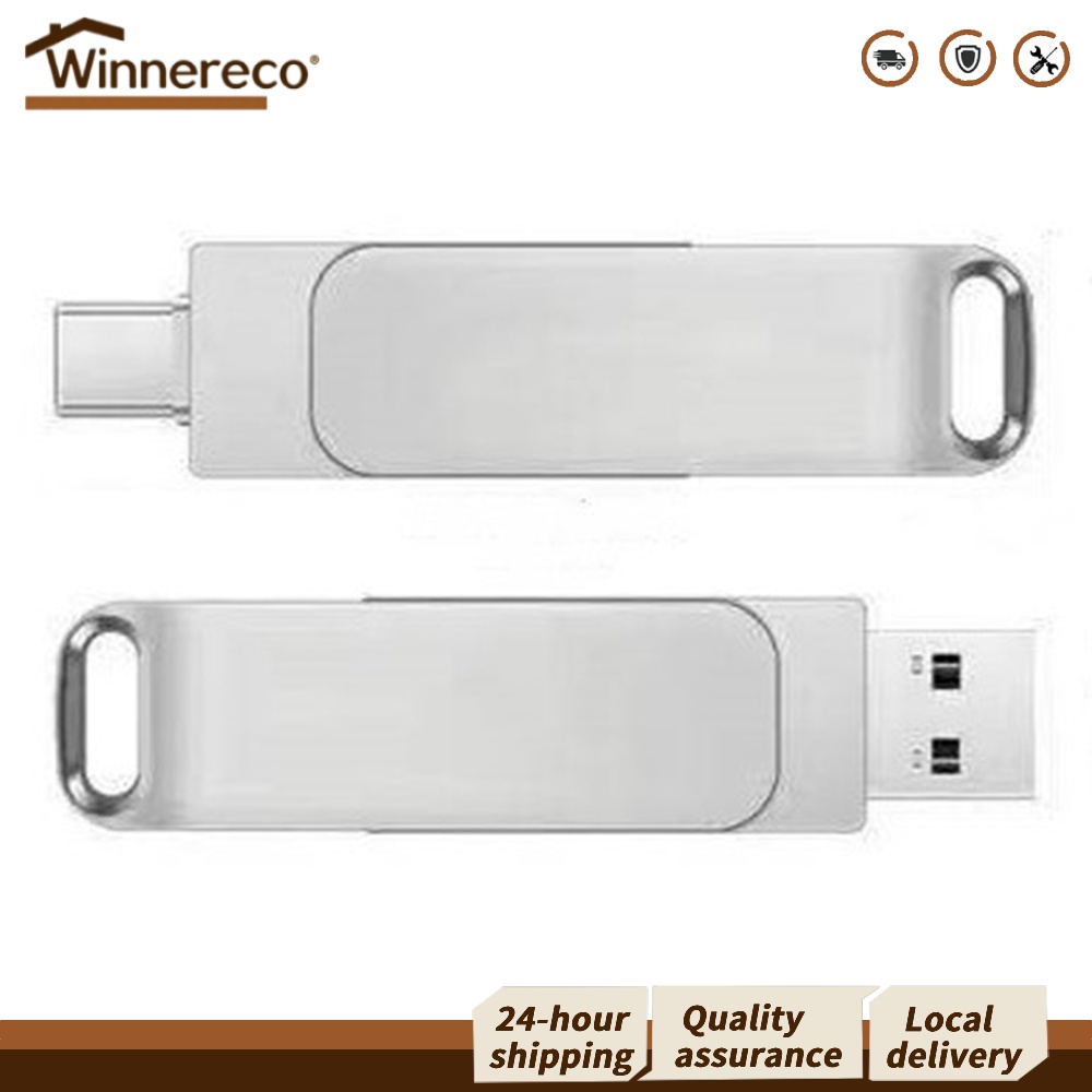 แฟลชไดรฟ์ USB ความจุ 2TB ทองเหลืองดีไซน์หมุนได้ สำหรับเก็บข้อมูลบนสมาร์ทโฟนและแล็ปท็อป ราคา 248 บาท*ส่งฟรี