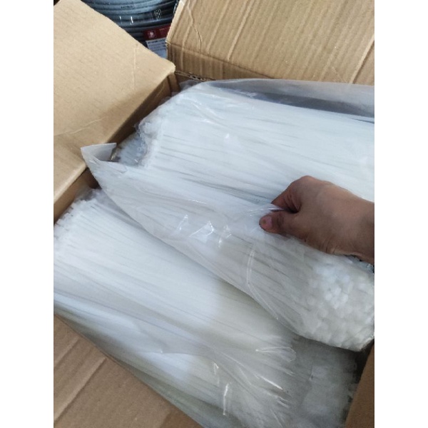 1kg dây rút nhựa,dây thít nhựa dẻo dai trắng