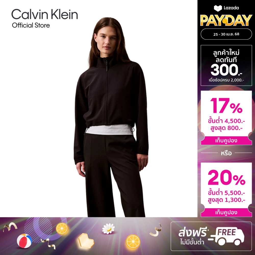 CALVIN KLEIN Women's CK Sport Woven Mesh Jacket Model GWS5O502 UB1 - Black ราคา 4,930 บาท*ส่งฟรี