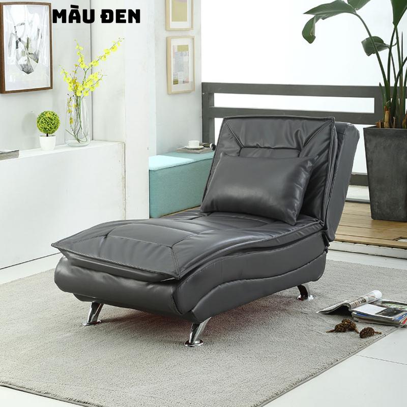 Ghế Sofa Đơn Văn Phòng Bọc Da Cao Cấp, Giường Sofa Gấp Gọn Thông Minh Thư Giãn Nghỉ Ngơi