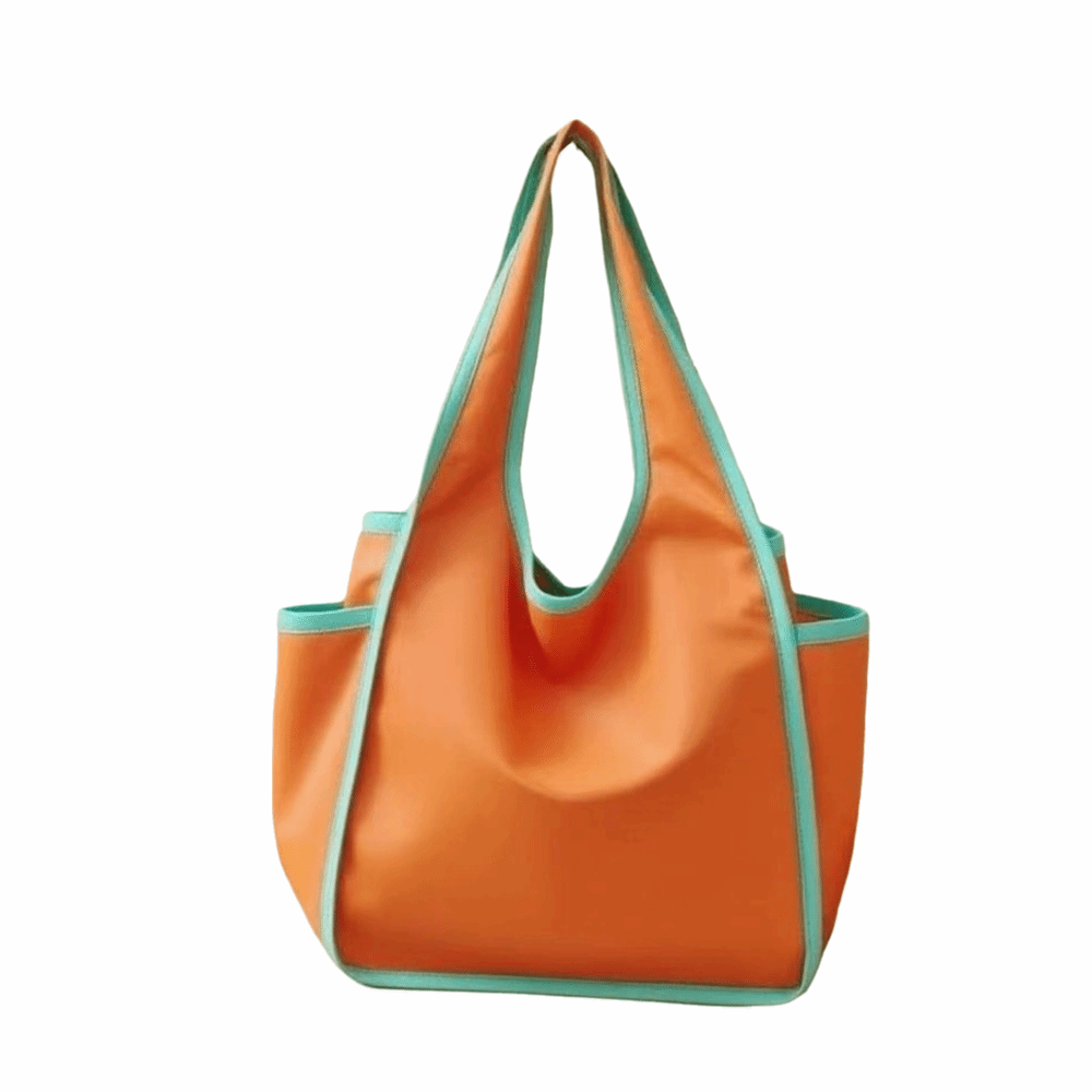 TEA7146 Công suất lớn Túi mua sắm Có thể gập lại Chống thấm nước Túi Tote Có thể tái sử dụng Polyester Túi thân thiện với môi trường Giải trí thông thường - 6
