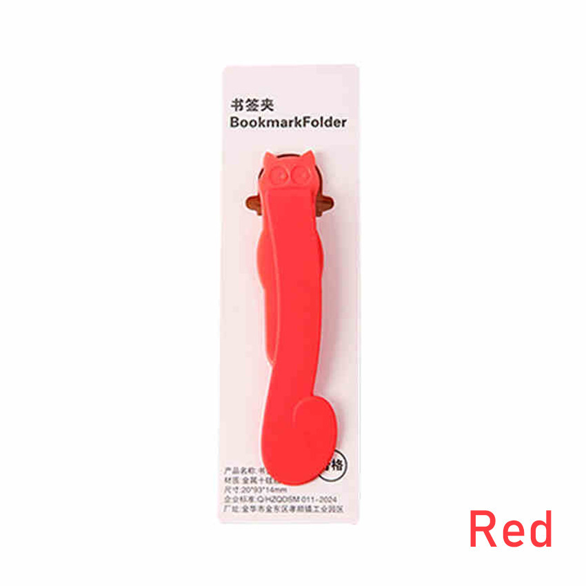 Pembatas Buku Penanda Buku Silicone Bookmark Binder Divider Klip Kertas Mini Membaca Klip Mahasiswa Bookmark