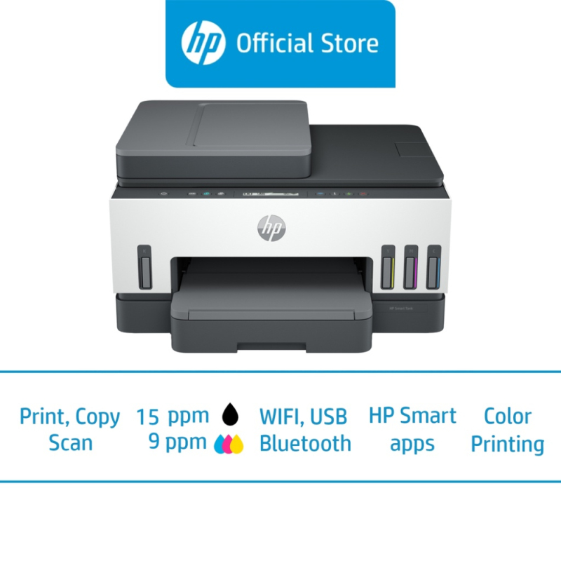HP Smart Tank 750 Wireless All-in-One Color Inkjet Printer / Print, Copy, Scan / ADF / Duplex / One Year Warranty Singapore