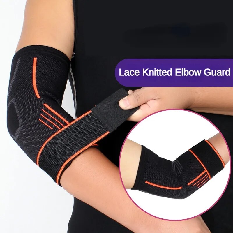 1Pcs Fitness Bandage Elbow Pads Brace Compression Support Sleeve For Tendonitis Tennis Elbow Reduce Joint Pain Support Protector
