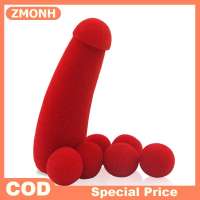 ZMONH 1 Bộ bọt biển nhỏ Thủ Thuật anh em ma thuật 4 quả bóng xốp màu đỏ đồ dùng vui nhộn