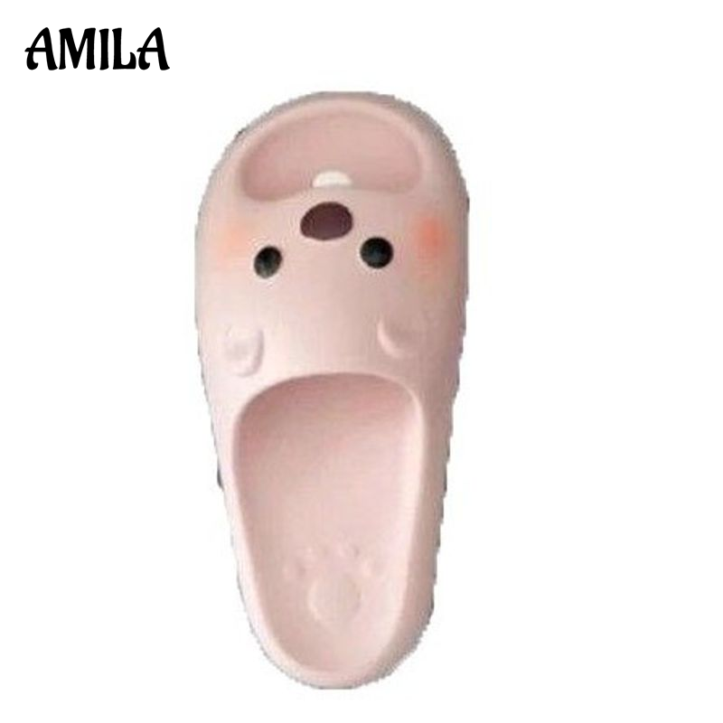 AMILA Summer New Platform Home Cartoon Flip-Flops Women's Cute Open Toe Sandals ราคา 104 บาท*ส่งฟรี