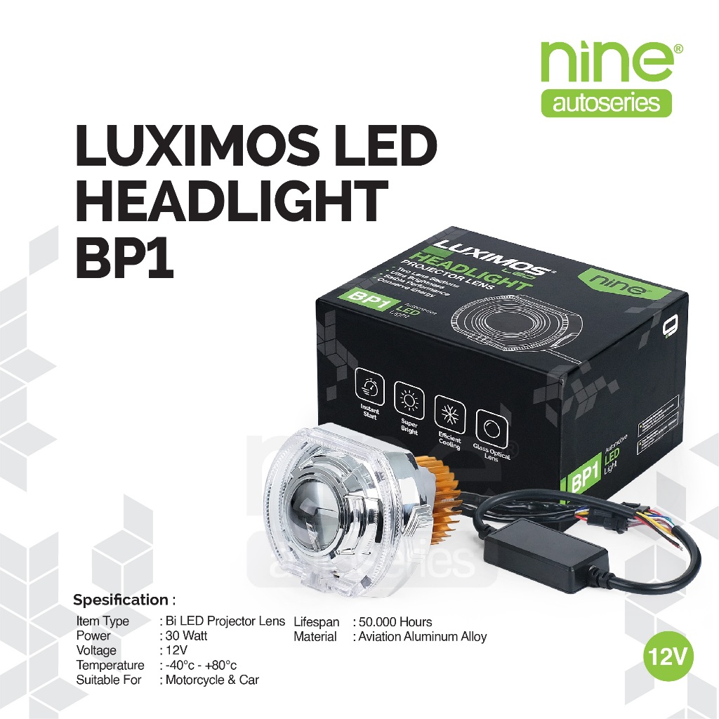 Luximos Projie Biled Cut Off 3.5 Inch Plus Shroud Devil Eye Rgb 30 Watt Bp1 - Nine Autoseries Harga 259,900 rupiah*Gratis Ongkir