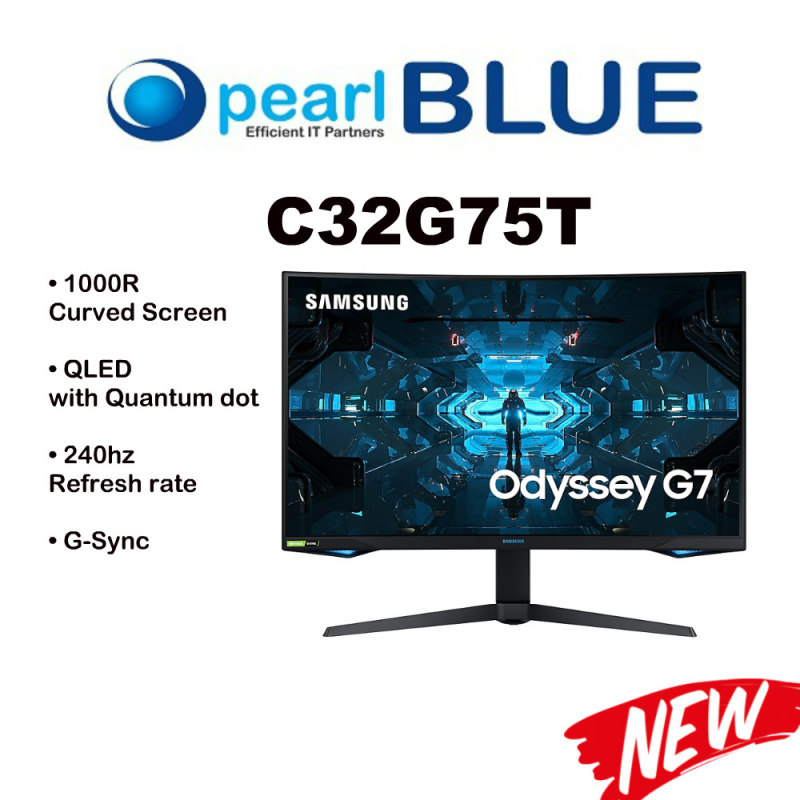 Samsung C32G75T Odyssey G7 | 32 Gaming Monitor With 1000R Curved Screen Singapore