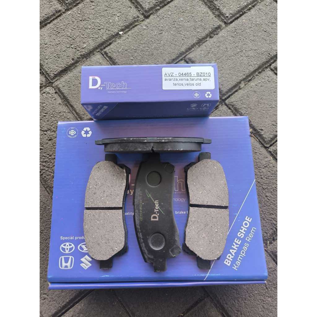 Kampas Rem Depan D-Tech - Kanvas Sepatu Rem Avanza Xenia Taruna Apv Terios Veloz - 1 Set Kiri Kanan Harga 165,000 rupiah*Gratis Ongkir