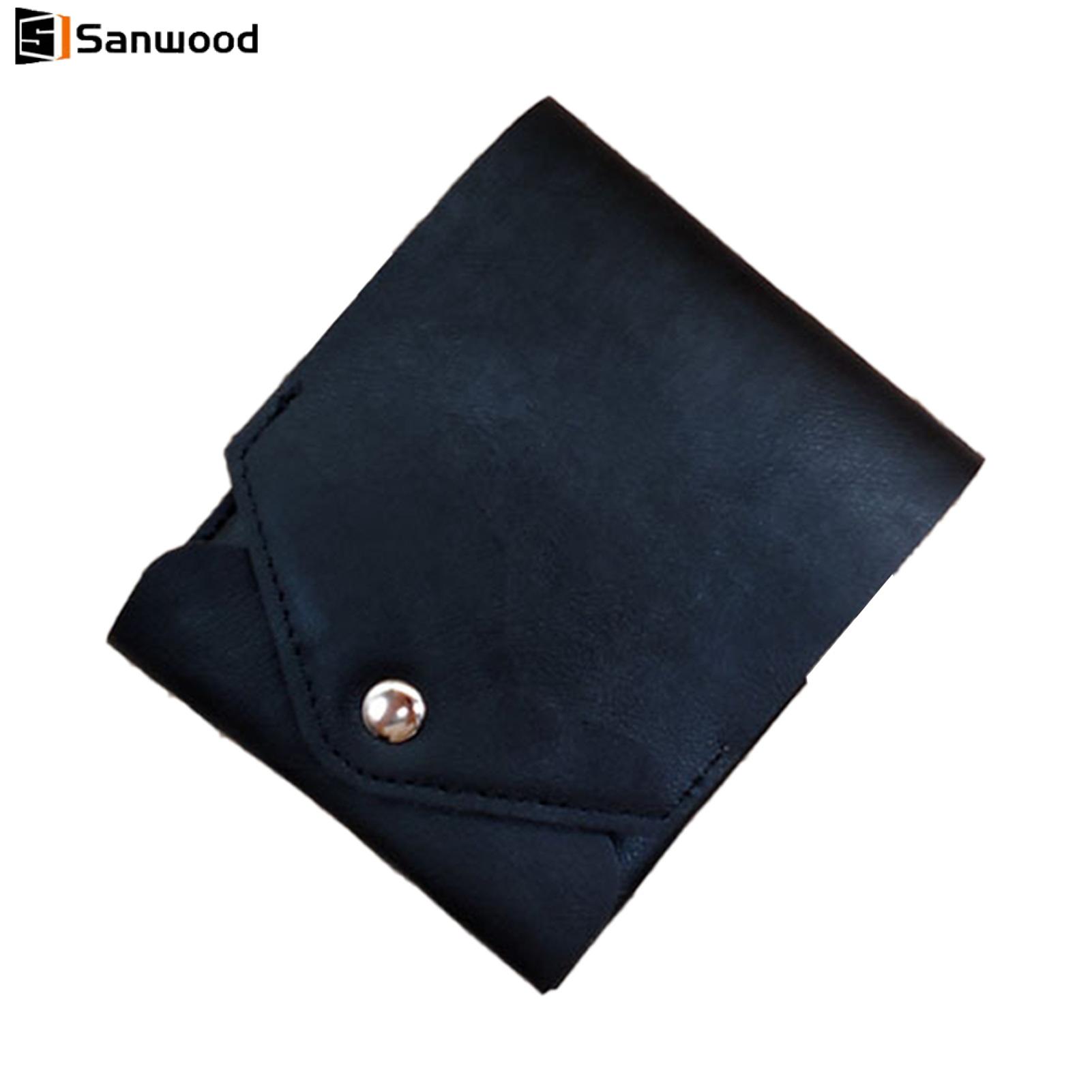 อุปกรณ์ไอทีและแก็ดเจ็ต Sanwood กระเป๋าสตางค์ความจุขนาดใหญ่ช่องเงินสดอิสระกระเป๋าสตางค์ Bifold หนังเทียมบางสำหรับผู้ชายผู้หญิง – ที่ใส่การ์ดปุ่ม Snap แบบย้อนยุค การออกแบบแบบพกพาและน้ำหนักเบาเหมาะสำหรับใช้ในชีวิตประจำวันในเอเชีย ราคา 150 บาท*ส่งฟรี