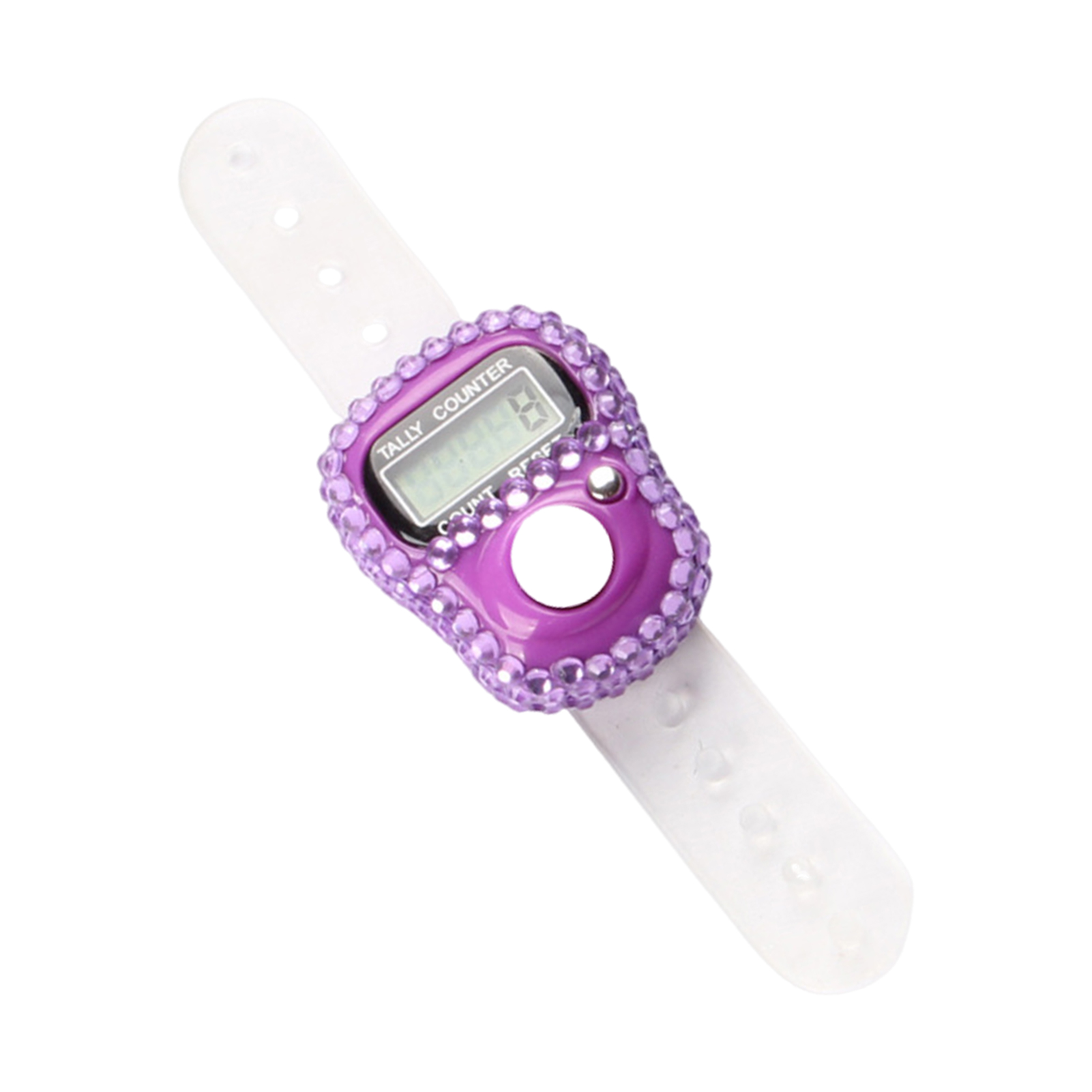 Aixuexi Portable Tally Ring Rhinestone Counter Ring Rhinestone Portable Hand Tally Counter Lightweight Manual Clicker with Lcd Display Resettable Mini Digital Counting Tool for Events Inventory Sports - 6