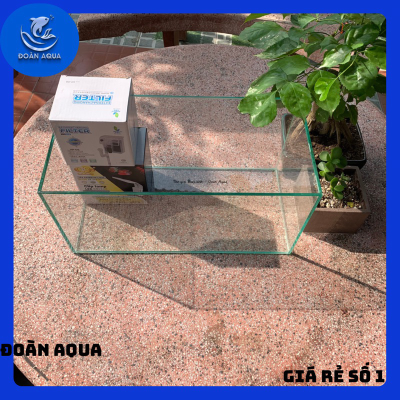 Bể cá mini 26x13x20 cm dán giấu keo nuôi cá thuỷ sinh