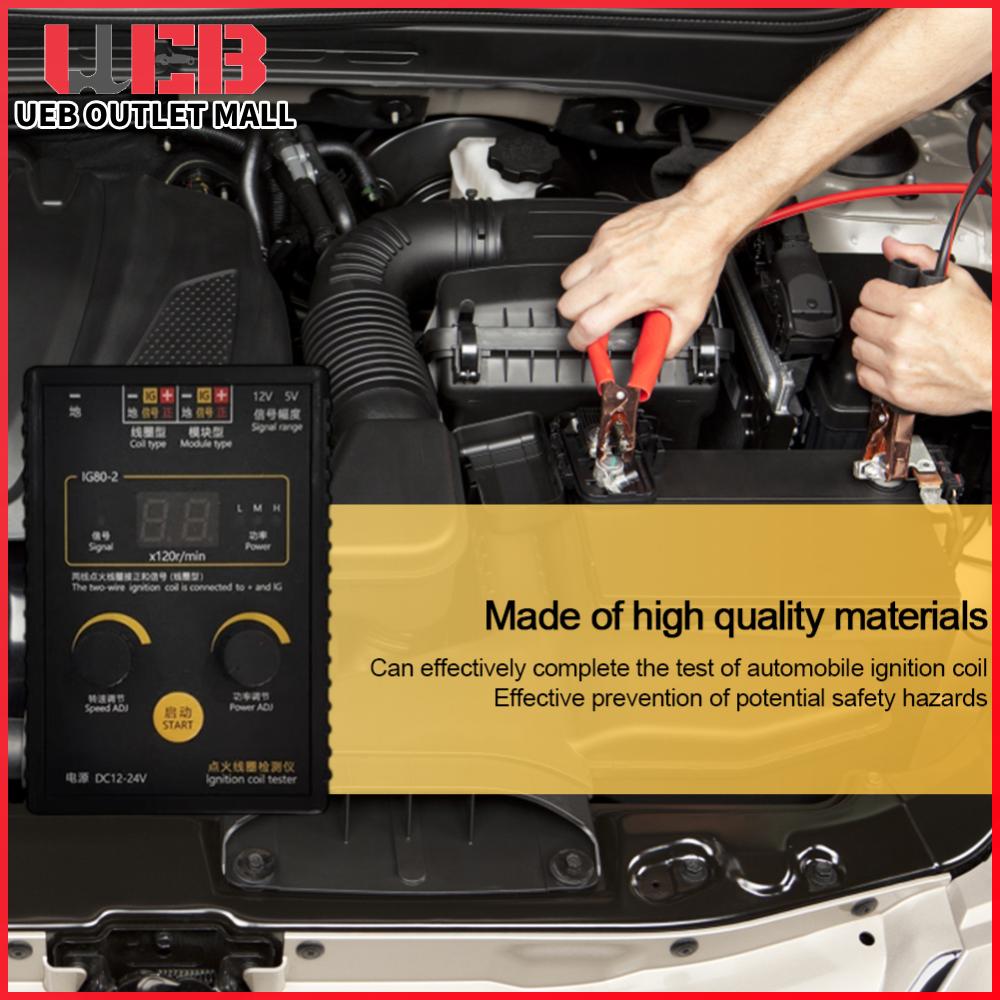 UEB IG80 เครื่องทดสอบคอยล์จุดระเบิดรถยนต์ก๊าซธรรมชาติเบนซินเครื่องตรวจจับคอยล์จุดระเบิดอัตโนมัติ ราคา 849 บาท*ส่งฟรี
