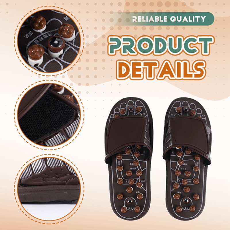 Acupressure Foot Massager Massage Slippers Shoes Reflexology Sandals Relief Plantar Fasciitis Arthritis for Men Women