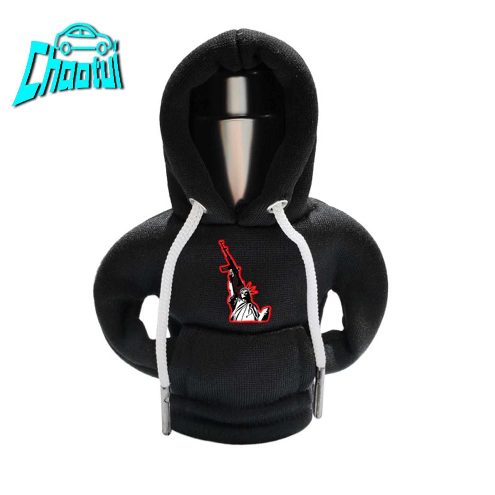 chaotui Creative Car Interior Decor Versatile Car Gear Knob Cover Fun Car Gear Shift Knob Hoodie Cover Cute Costume for Manual Automatic Stick Shift Universal Auto Accessory Favorite