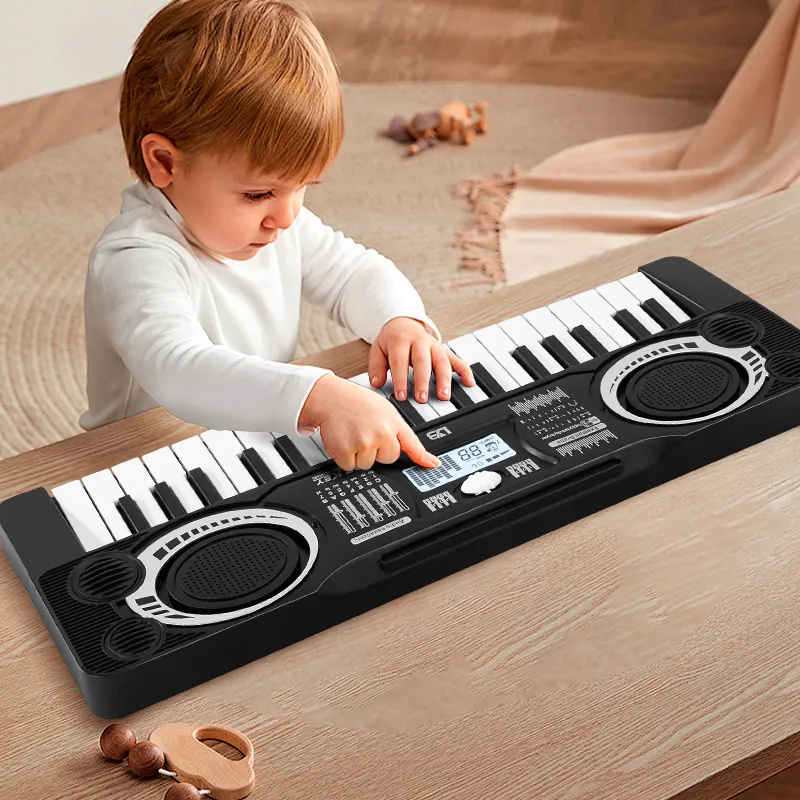 Đàn Piano Điện Tử 37 Phím - Đồ Chơi Sáng Tạo Cho Bé, Tăng Cường Kỹ Năng Âm Nhạc, Dành Cho Bé Trai và Bé Gái, Tặng Kèm Quà Đặc Biệt