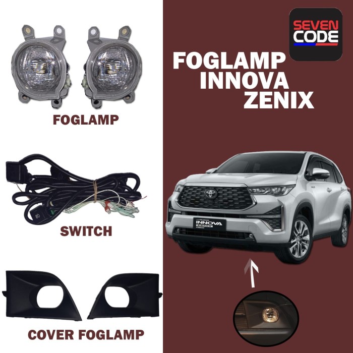 FOGLAMP INNOVA ZENIX / LAMPU KABUT INNOVA INNOVA ZENIX G V-Permobilanshop Harga 1,770,000 rupiah*Gratis Ongkir