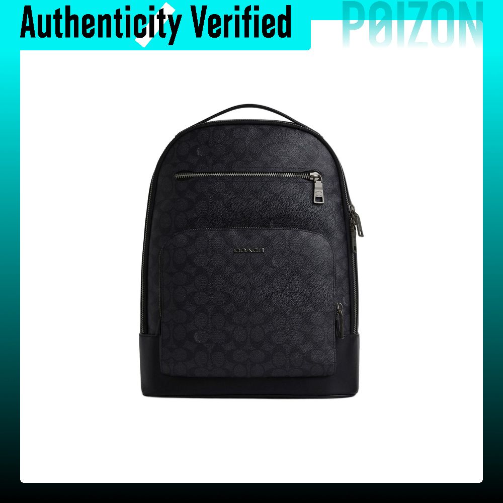 กระเป๋าเป้สะพายหลัง Backpack Coach ETHAN Coated Canvas Men's Charcoal & Black CV919-QBMI5 ราคา 37,921 บาท*ส่งฟรี