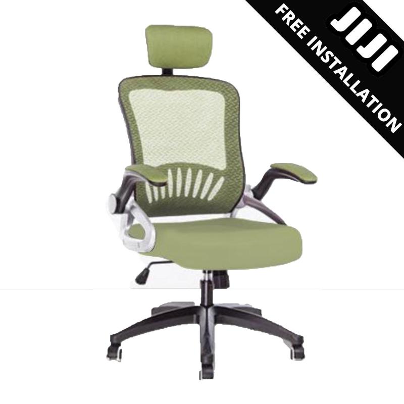 JIJI Office chair Executive Chair Ver 3 Movable ArmRest (Free Installation) - (Home Office Chair) Office chairs /Study chair/Gaming chair/Ergonomic/ Free 12 Months Warranty (SG) Singapore