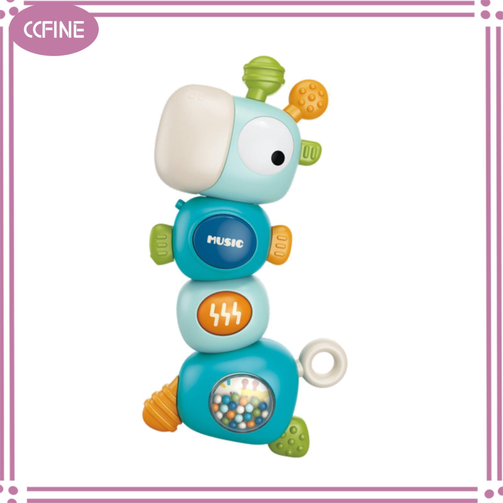 Ccfine Đồ chơi bé mọc răng bé đa chức năng dễ thương phát triển với âm nhạc và ánh sáng đồ chơi âm nhạc học tập cho bé gái