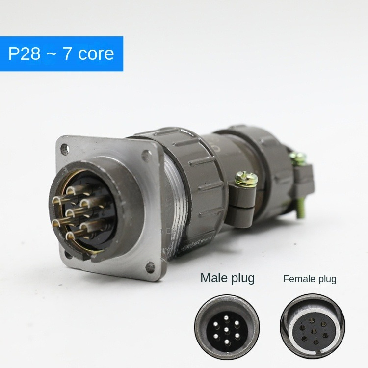 Phích Cắm Lõi P28K4Q-7 | Phích Cắm và Ổ Cắm Công Nghiệp P28K1Q/P28K9Q/P28K3Q/P28K4Q 2 Cores/4 Cores/6 Cores/7 Cores Other 220V IP55 – Kết Nối An Toàn, Bền Bỉ