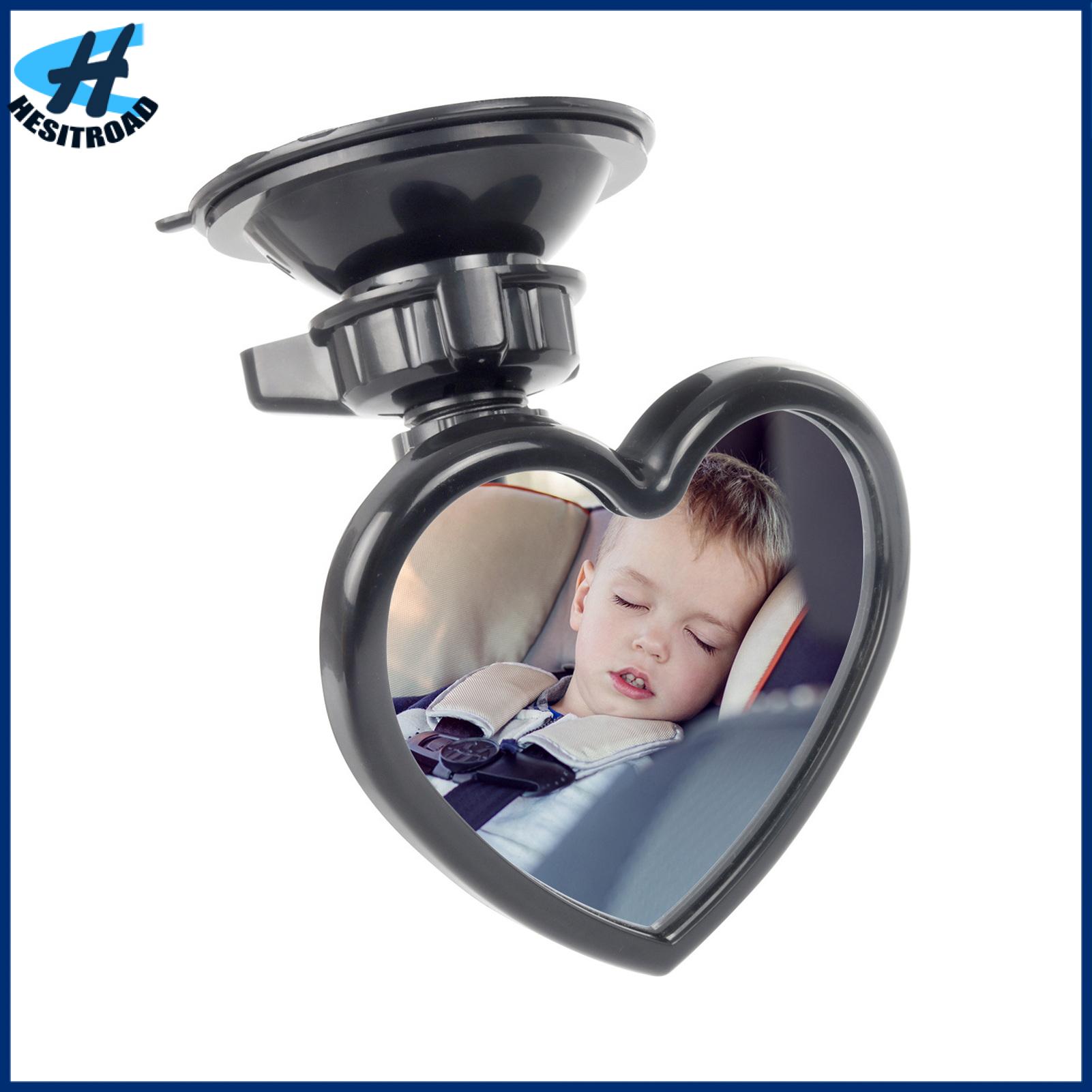 Bucwxa Car Mirror Accessory Automotive Auxiliary Mirror Universal Car Interior Baby Mirror Heart-shaped Wide Angle Convex Rearview Mirror for Rear Passengers Stable Attachment for Safe Driving and Easy ราคา 258 บาท*ส่งฟรี