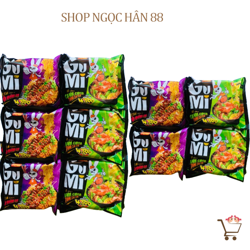 Combo 5 Gói Mì GUMI Omachi House Vị Bò Nướng  Lụi/ Canh Chua Tôm  Sa Tế 75gr (Mới)