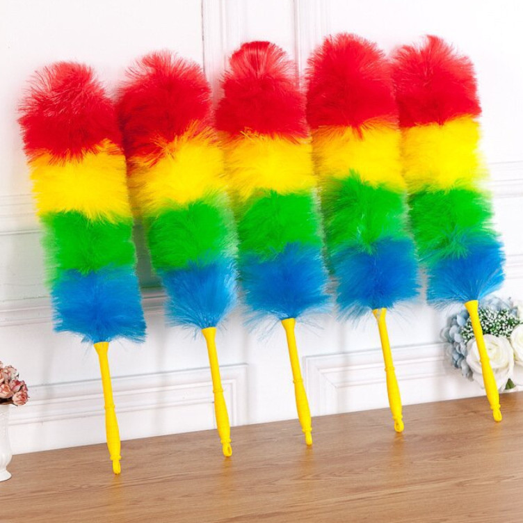 CHỔI CẦU VÒNG Phủi Bụi Lông Mềm - Sạch Sẽ Nhanh Chóng, dài 60cm