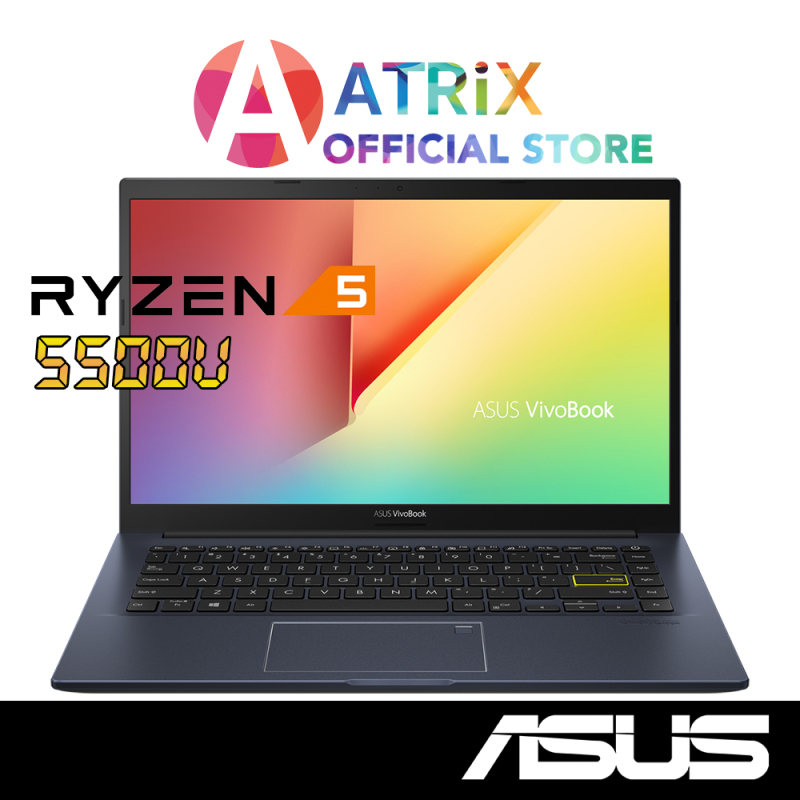 2021 model ASUS Vivobook 14 M413UA-EB222T 1.4kg thin and light | 14inch FHD | AMD Ryzen™ 5 5500U | 8GB RAM | 1Y ASUS Warranty