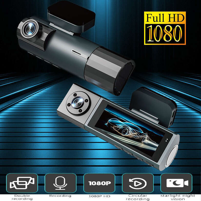 Máy ghi âm lái xe quay ba 1080P Mới với kết nối Wifi, nhìn trong đêm độ nét cao, Camera đảo chiều gó