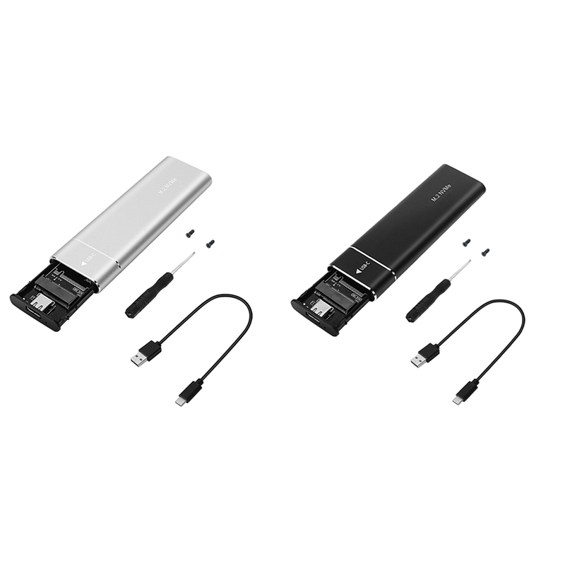Nvme Adapter M2 SSD Enclosure USB 3.1 Type-C External Protocol M and for Supports Ethernet Keys Graphics