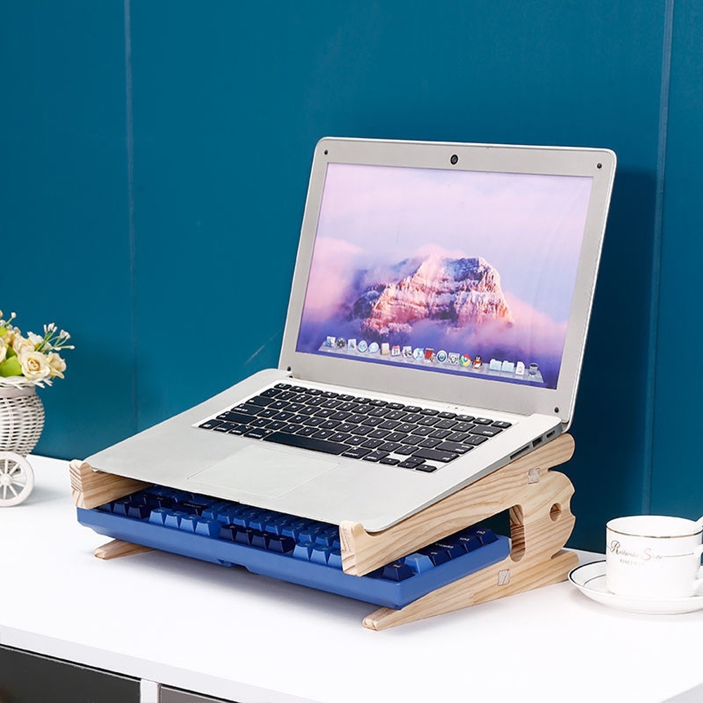 laptop stand laptop accessories laptop stand holder Wood Stand for Laptop Stand Monitor Stand for PC Window Wooden laptop Stand Laptop Holder Riser