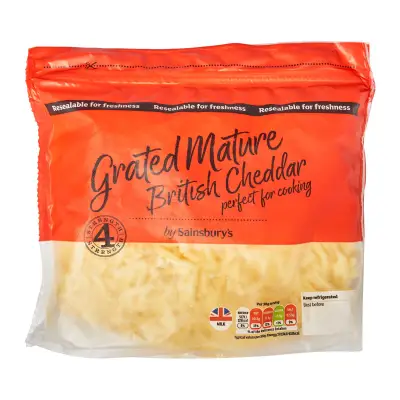 Sainsbury's British Mature Grated Cheddar Cheese