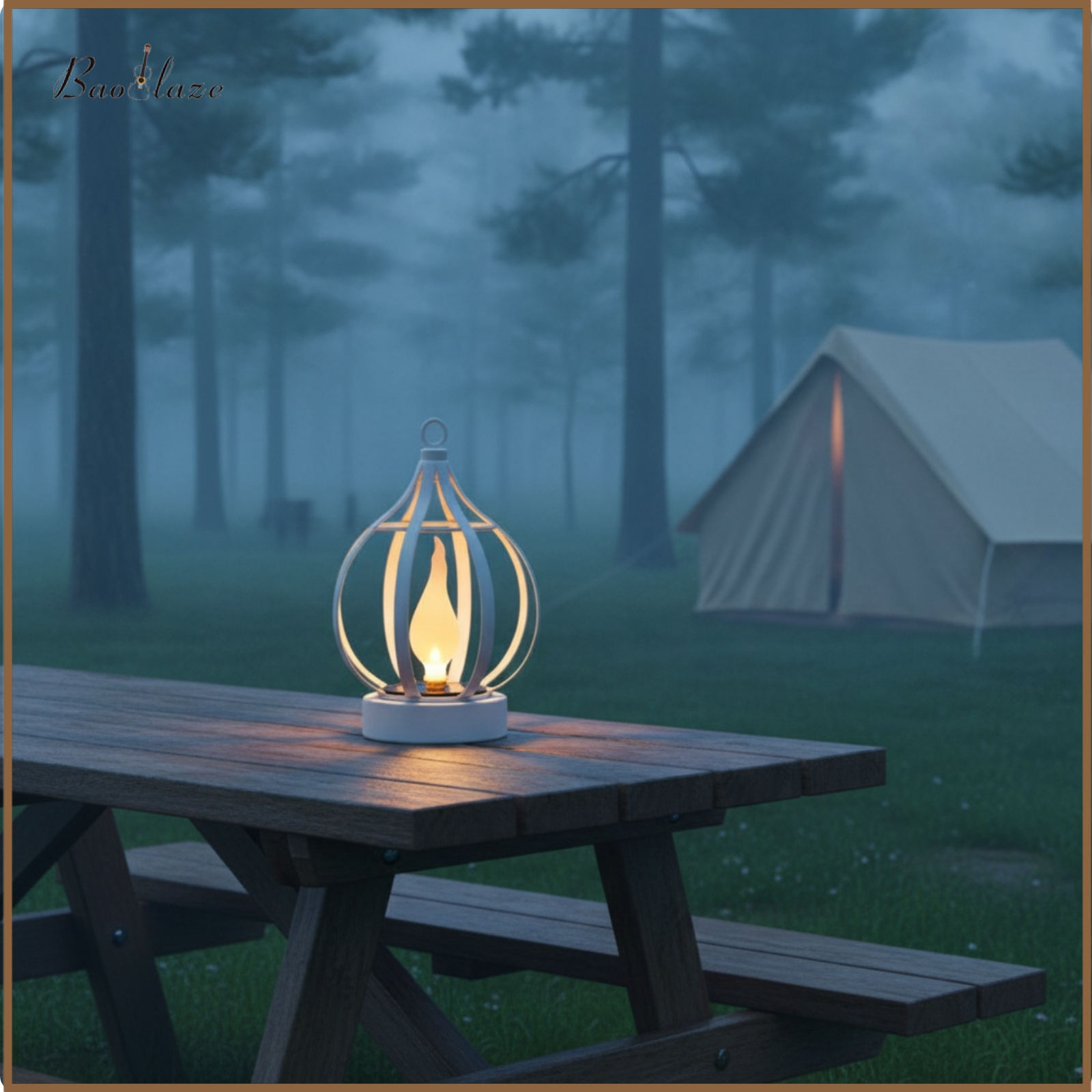 Baoblaze Flame-Effect Solar Lantern with Metal Cage Decorative Solar Hanging Lantern Cordless Weather-Resistant for Patio, Yard, Pathway ราคา 11,730 บาท*ส่งฟรี