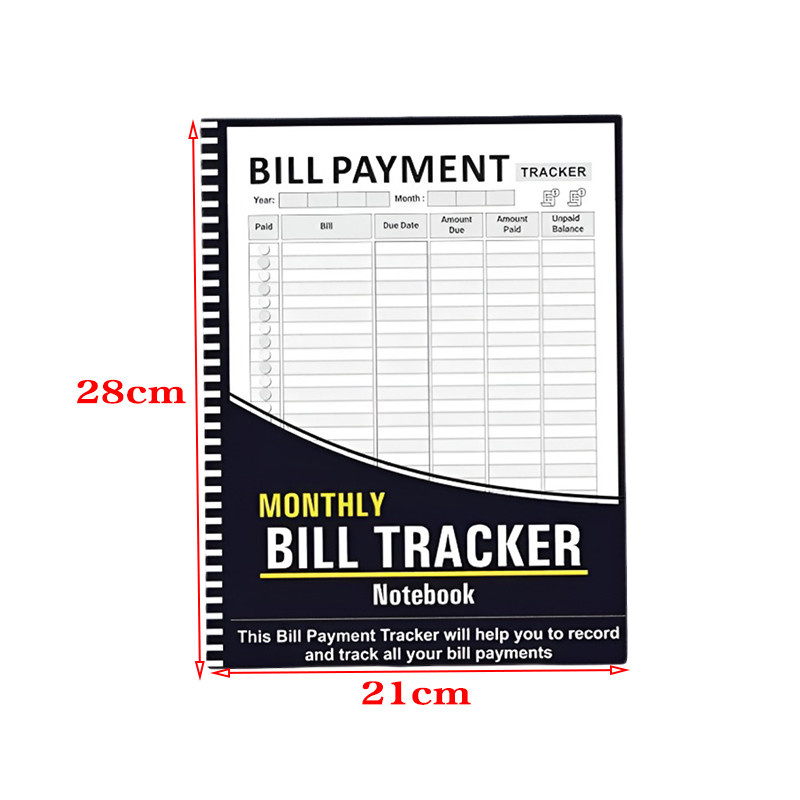 Large Monthly Bill Organizer Bill Organizer Bill Payment Tracker Bill Tracker Notebook