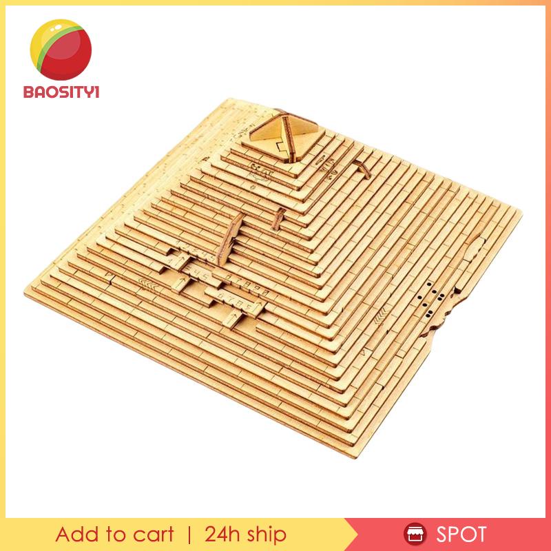 Wooden Quest Pyramid Puzzle Box Disemble for Festival Gift Interaction