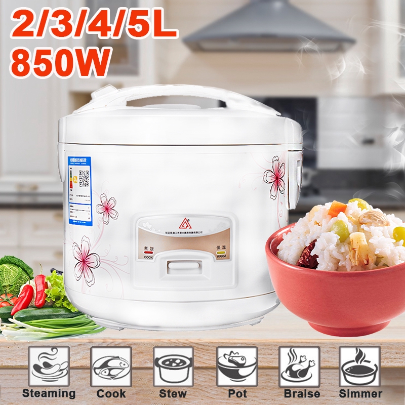 2/3/4/5L Electric Rice Cooker Alloy Cast Iron Heating Pressure Cooker Soup Cake Maker Multicooker Kitchenware