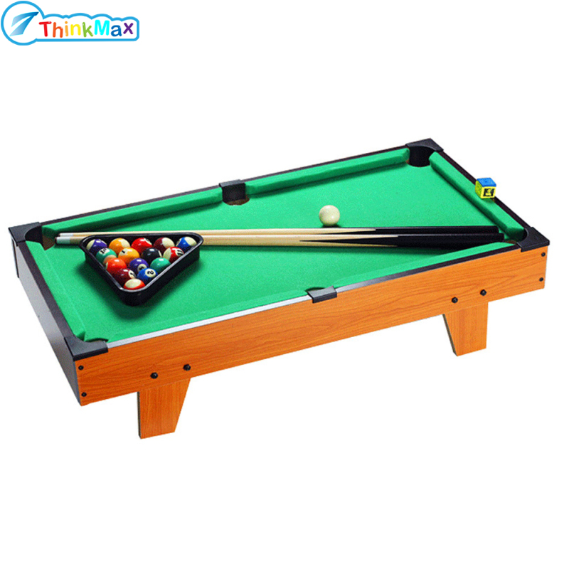 อุปกรณ์กีฬาและกิจกรรมกลางแจ้ง Thinkmax Mini Desktop Snooker Wooden Table Billiard Set PK Party Toy Indoor Game for Kid Adult