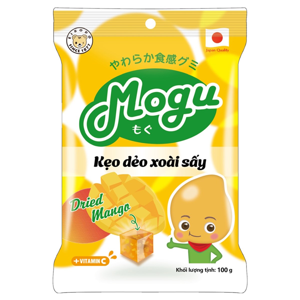 Kẹo dẻo xoài sấy mogu gói 100g