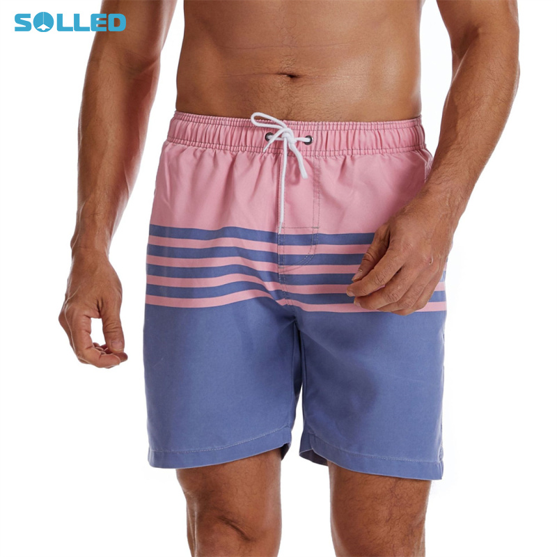 Men's Casual Sportwear Swim Trunks Quick Dry Swim Shorts Funny Swimwear Bathing Suits With Pockets