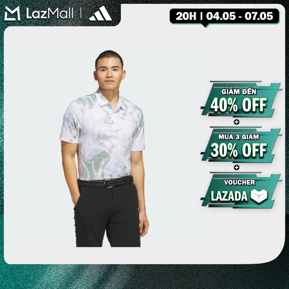 [20H 4.5-2H 5.5-MUA 3 GIẢM 30%] adidas Đánh gôn Áo Polo Lưới In Họa Tiết Ultimate365 Nam trắng JF9004