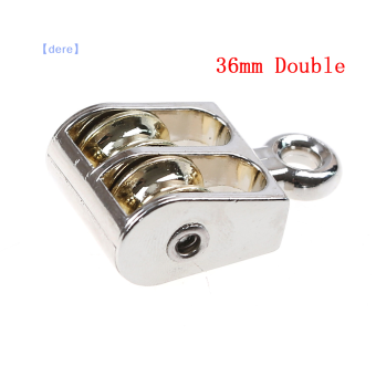 🔥dere🔥 36/52/75mm kim loại Ròng Rọc Hợp kim kẽm ròng rọc nhỏ đơn/đôi ròng rọc cho tự làm