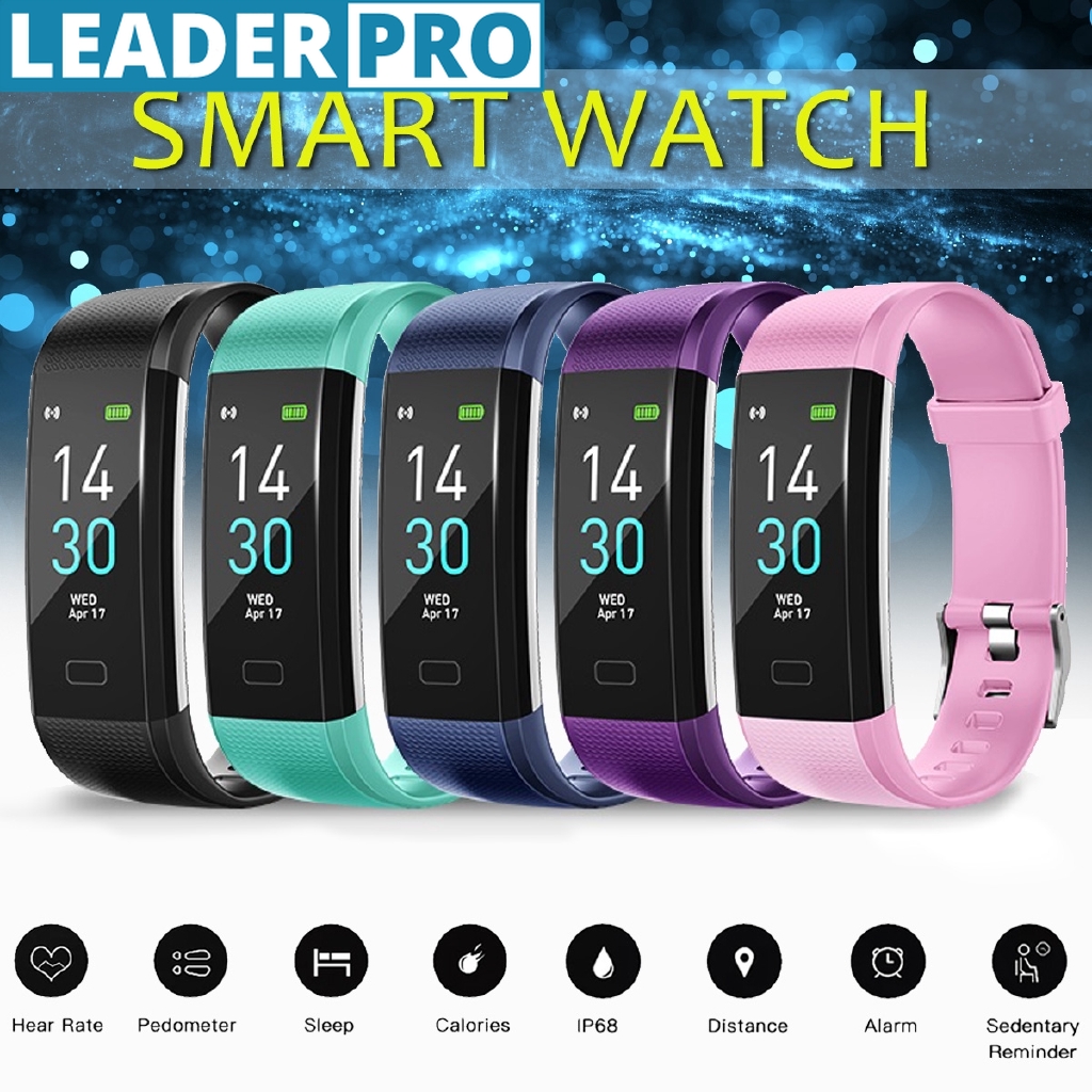 bluetooth Sports Smart Watch Heart Rate IP68 Waterproof Bracelet Wristband
