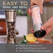 Brightbling Manual Stainless Steel Salt and Pepper Grinder