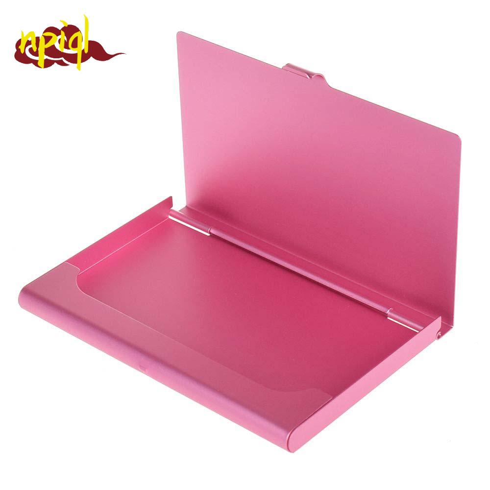 NPIQL ID Card Case Aluminum Alloy Wallet Card Box Credit ID Business Card
