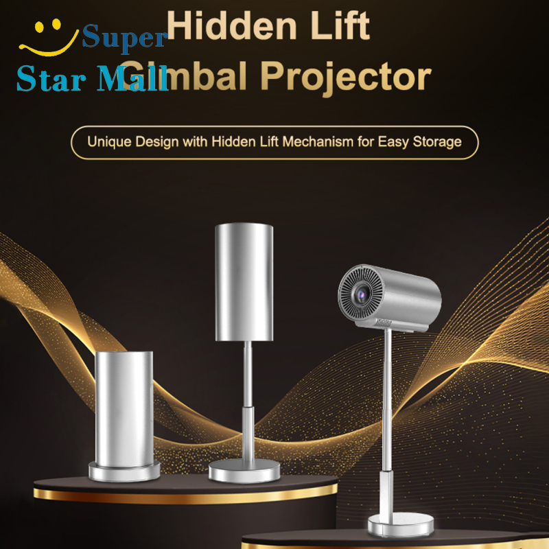 TS-3 Portable Projector 4K UHD Mini Smart Video Projectors Outdoor Movie Projector Compatible For Android 11 OS Wifi6 ราคา 3,038 บาท*ส่งฟรี