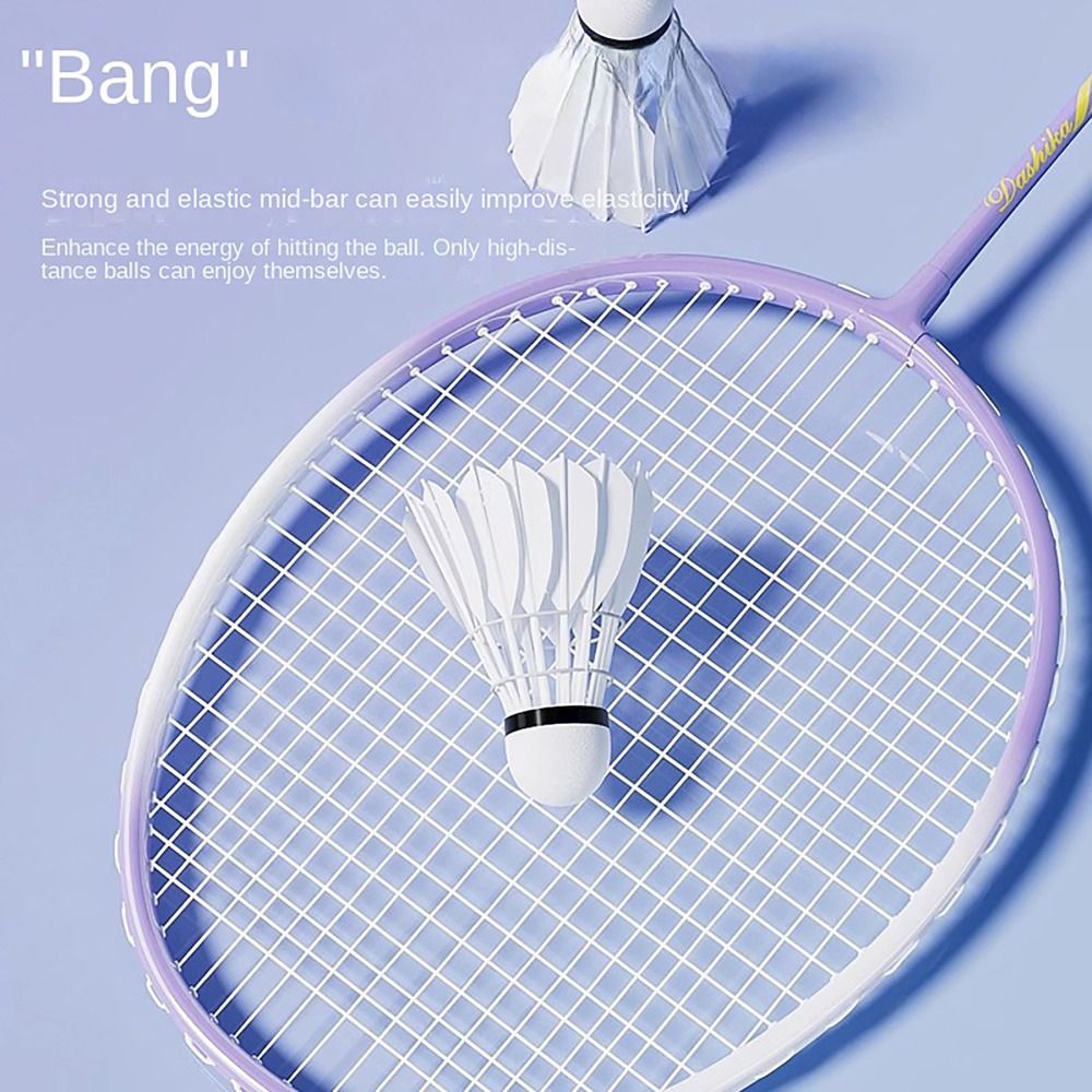 ADEQUATE JADE16DE8 Macaron Color Badminton Rackets Soft Handle Sports