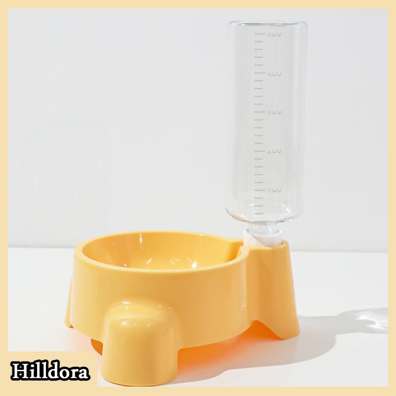 [Hilldora] Pet chai nước tự động cho ăn nước cho một bát nước uống con chó con mèo uống bát - 6