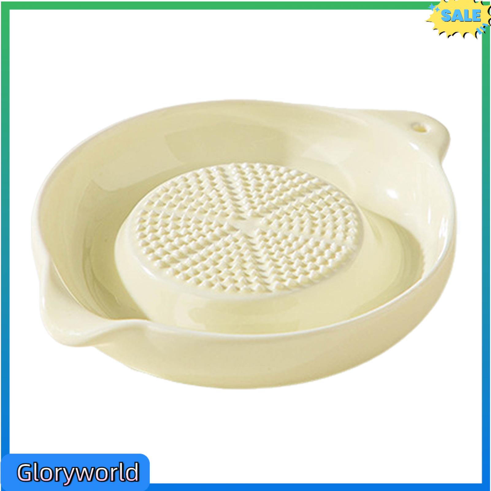 Gloryworld Portable Ginger Grater Corrosion-resistant Spice Grinder Portable Ceramic Ginger Grinder Juicy Fruits Vegetables Grinding Tool